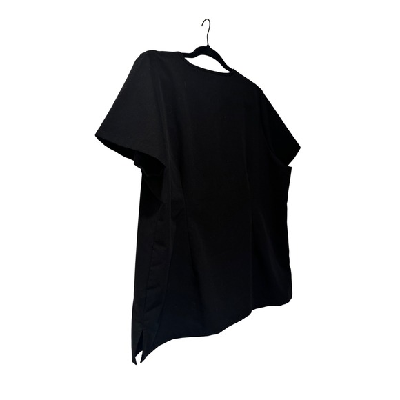 Mandala Scrub Top Women XL Black Nurse V-Neck Short Sleeve Pocket - Picture 6 of 7